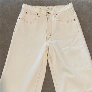 SLVRLAKE white Grace wide leg jeans. Size 27. Never worn.